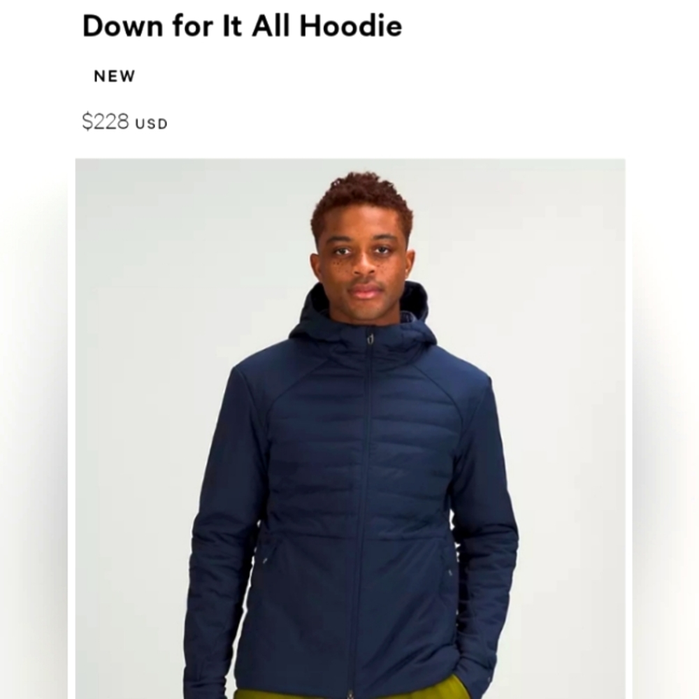 Lululemon down for anything hoodie